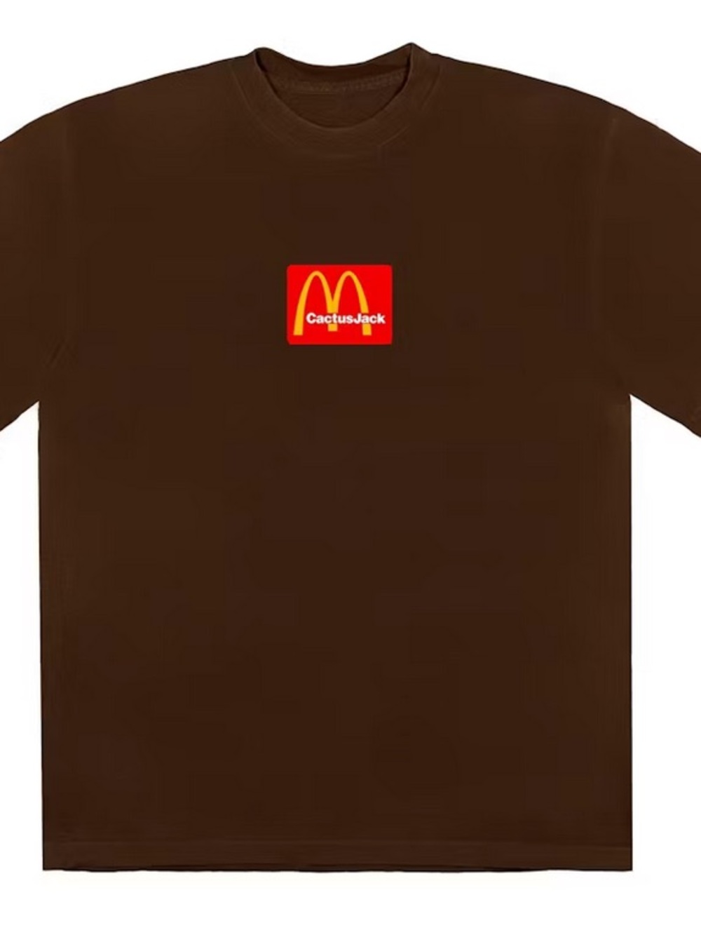 Travis Scott Brown Cactus Jack McDonald's Logo Short Sleeve Tee